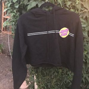 Santa Cruz cropped hoodie